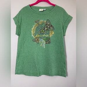 Ragland Road Celtic Design Green Women's Tee